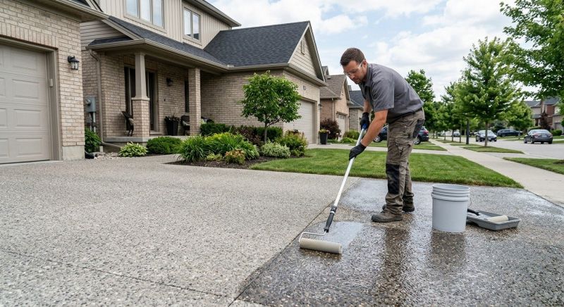 Concrete Driveway Sealing in Puyallup, WA