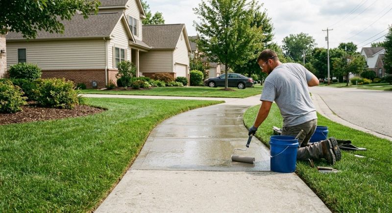 Concrete Walkway Sealing in Renton, WA
