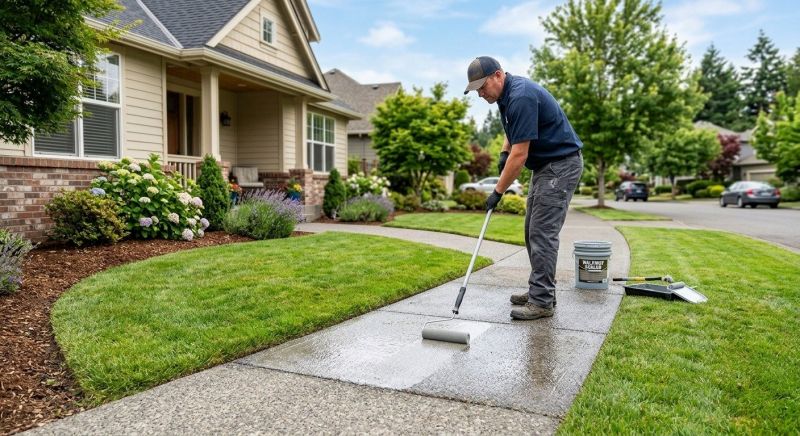 Sidewalk Concrete Sealing in Kitsap County, WA